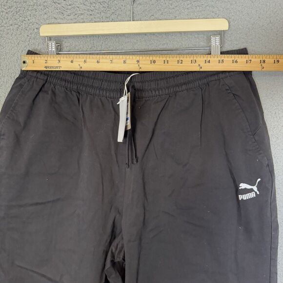 Puma‎ Pants Mens XL Black Classics Woven Casual Elastic Waist Pull On NWT - Picture 3 of 10